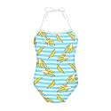 ELEQIN Cartoon Animal Cute Girls One Piece Swimsuit Adjustable Swimwear for 3Y-10Y