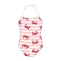 ELEQIN Cartoon Animal Cute Girls One Piece Swimsuit Adjustable Swimwear for 3Y-10Y