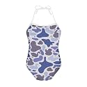 ELEQIN Cartoon Animal Cute Girls One Piece Swimsuit Adjustable Swimwear for 3Y-10Y