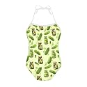 ELEQIN Cartoon Animal Cute Girls One Piece Swimsuit Adjustable Swimwear for 3Y-10Y