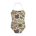 ELEQIN Cartoon Animal Cute Girls One Piece Swimsuit Adjustable Swimwear for 3Y-10Y