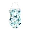 ELEQIN Cartoon Animal Cute Girls One Piece Swimsuit Adjustable Swimwear for 3Y-10Y