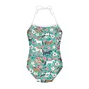 ELEQIN Cartoon Animal Cute Girls One Piece Swimsuit Adjustable Swimwear for 3Y-10Y