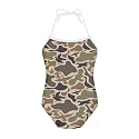 ELEQIN Cartoon Animal Cute Girls One Piece Swimsuit Adjustable Swimwear for 3Y-10Y