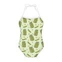 ELEQIN Cartoon Animal Cute Girls One Piece Swimsuit Adjustable Swimwear for 3Y-10Y