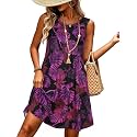 elescat Women39s Summer Dresses Casual Sleeveless Loose