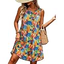 elescat Women39s Summer Dresses Casual Sleeveless Loose
