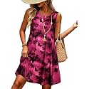 elescat Women39s Summer Dresses Casual Sleeveless Loose