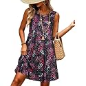 elescat Women39s Summer Dresses Casual Sleeveless Loose
