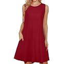 elescat Women39s Summer Dresses Casual Sleeveless Loose