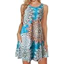 elescat Women39s Summer Dresses Casual Sleeveless Loose