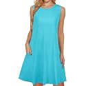 elescat Women39s Summer Dresses Casual Sleeveless Loose