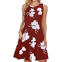 elescat Women39s Summer Dresses Casual Sleeveless Loose