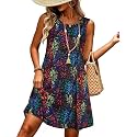 elescat Women39s Summer Dresses Casual Sleeveless Loose