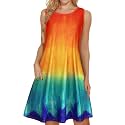 elescat Women39s Summer Dresses Casual Sleeveless Loose