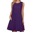 elescat Women39s Summer Dresses Casual Sleeveless Loose