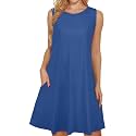 elescat Women39s Summer Dresses Casual Sleeveless Loose