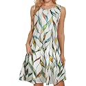 elescat Women39s Summer Dresses Casual Sleeveless Loose