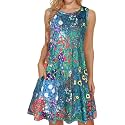elescat Women39s Summer Dresses Casual Sleeveless Loose