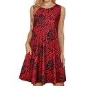 elescat Women39s Summer Dresses Casual Sleeveless Loose