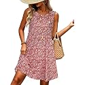 elescat Women39s Summer Dresses Casual Sleeveless Loose