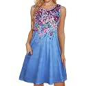 elescat Women39s Summer Dresses Casual Sleeveless Loose