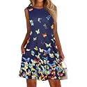 elescat Women39s Summer Dresses Casual Sleeveless Loose