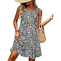 elescat Women39s Summer Dresses Casual Sleeveless Loose