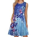 elescat Women39s Summer Dresses Casual Sleeveless Loose
