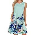 elescat Women39s Summer Dresses Casual Sleeveless Loose