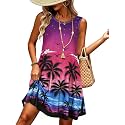 elescat Women39s Summer Dresses Casual Sleeveless Loose