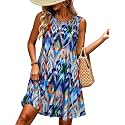 elescat Women39s Summer Dresses Casual Sleeveless Loose