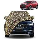 Elevate 100% Waterproof Car Cover | Dustproof Sun Protection Cover | Soft Cotton Lining | Triple Stitched | Mirror Pocket | Antenna Pocket | All Weather Body Cover (Army)