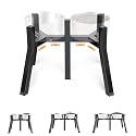 Elevated Dog Bowl Stand for Large Dogs, Adjustable Width 7-10.6", Raised Dog Food Water Holder, 2-in-1 Design, Bowl Not Included