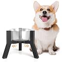 Elevated Dog Bowl Stand for Small Dogs, Adjustable Width 5.9-8.7", Raised Dog Food Water Bowls Holder, Bowl Not Included