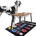 Elevated Dog Bowls for X-Large Dogs with Spill Proof Mat 2 X-Large 3000ML(13CUPS) Stainless Steel Dog Bowls, 16.5" Tall Raised Dog Bowl Stand,Dog Food &amp; Water Bowls for Large, Extra Large Dogs
