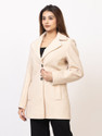 ELEVEIGHT Wool Blend Solid Coat For Women