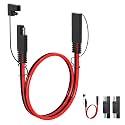 ELFCULB 10AWG 1FT SAE Extension Cable SAE to SAE Quick Disconnect Wire Harness SAE Connector SAE Plug for Automotive RV Battery Solar Panel(2 Pieces)