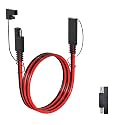 ELFCULB SAE Extension Cable 16AWG 3FT for RV and Solar Charging