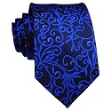 Elfeves Men's Tie Cravat Jacquard Luxury Small Floral Pattern Wedding Necktie