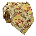 Elfeves Men's Tie Cravat Jacquard Luxury Small Floral Pattern Wedding Necktie