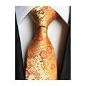 Elfeves Men's Tie Cravat Jacquard Luxury Small Floral Pattern Wedding Necktie