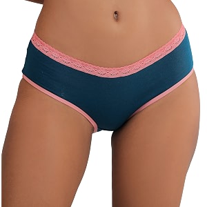 ELGANTE Womens High Waist Teal Panty with