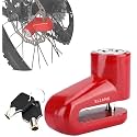 Eliane Disc Lock Motorcycle Brake Anti-Theft Waterproof for Motorcycles Bike Scooter Stainless Steel Heavy Duty Painted Finish Anti Theft 7mm Pin Wheel Locking Security Bike Accessories (Random-1Pcs)