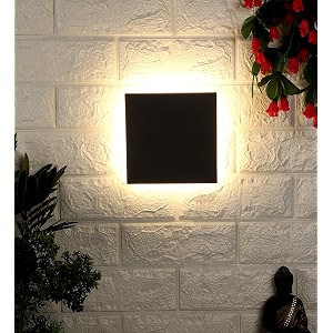 eliante metal outdoor wall light grey for living room bedroom dining room kitchen  2 years warranty  inbuilt led