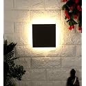 ELIANTE Metal Outdoor Wall Light Grey for Living Room, Bedroom, Dining Room, Kitchen | 2 Years Warranty | Inbuilt LED