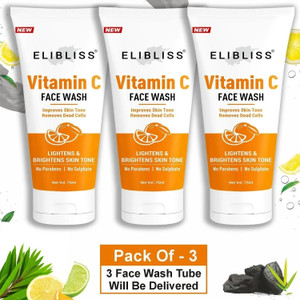 elibliss vitamin c for bright skin with kakadu plum  lime pearl gel  face wash