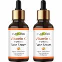 Elibliss Vitamin C Face Serum | Brightening Serum for Dark Spots, Dull Skin & Uneven Skin Tone | Helps Repair Skin, Improve Elasticity & Hydration | Daily Use for Men & Women 30ml x 2