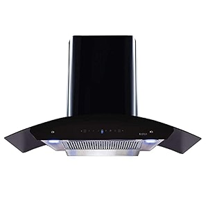 elica 90 cm 1200 m3hr filterless auto clean chimney wdfl hac touch 90 ms touch  motion sensor control black