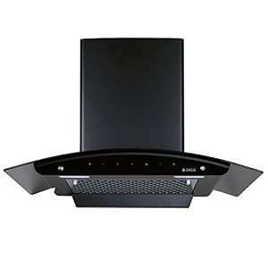 elica 90cm 1350 m3hr filterless autoclean kitchen chimney with 10 years motor amp 5 years comprehensive warranty  fl 900 slim hac ms nero  black  touch control with motion sensor control